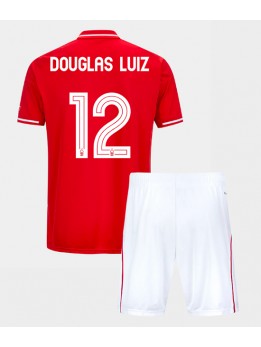 Nottingham Forest Douglas Luiz #12 Replika Hemmakläder Barn 2025-26 Kortärmad (+ byxor)